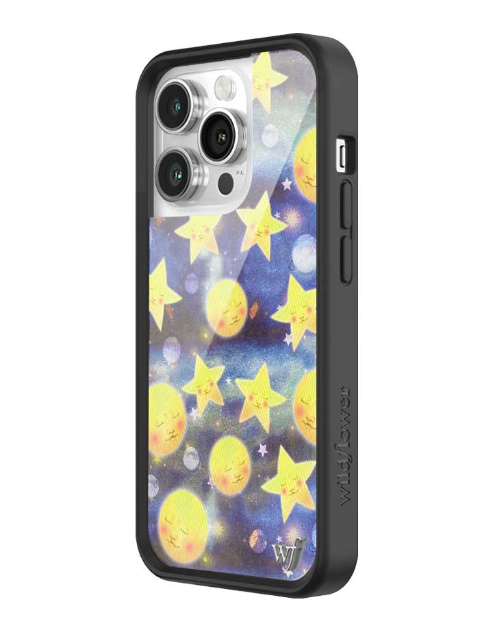 Celestial Dreaming iPhone Case with Stars and Moon Print