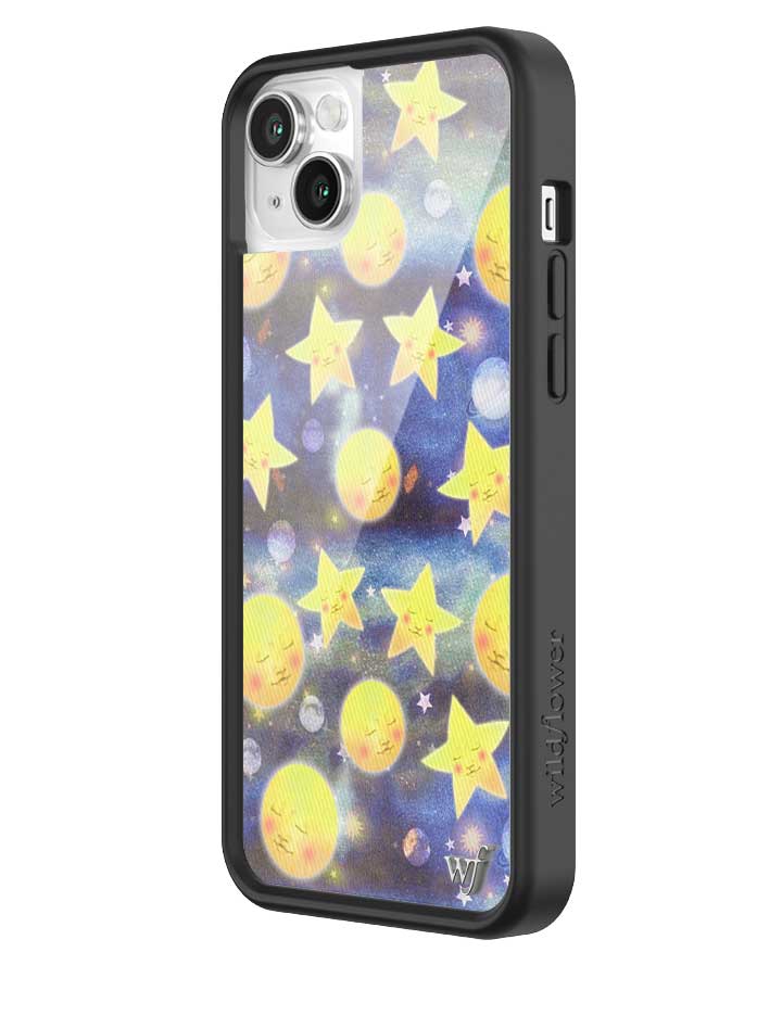 Celestial Dreaming iPhone Case with Stars and Moon Print