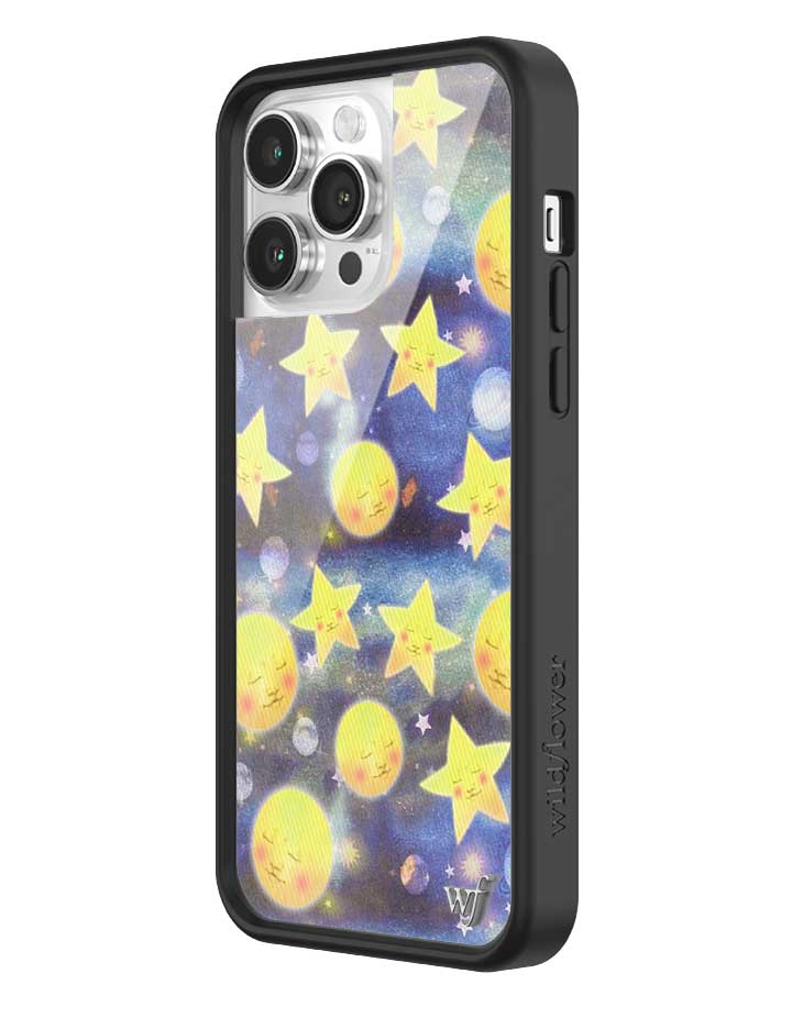 Celestial Dreaming iPhone Case with Stars and Moon Print
