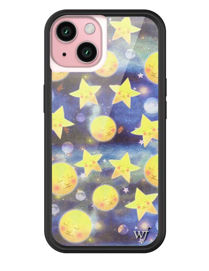 Celestial Dreaming iPhone Case with Stars and Moon Print