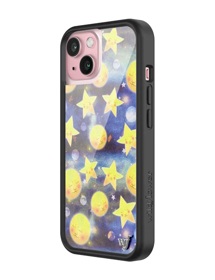 Celestial Dreaming iPhone Case with Stars and Moon Print