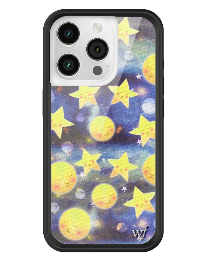 Celestial Dreaming iPhone Case with Stars and Moon Print