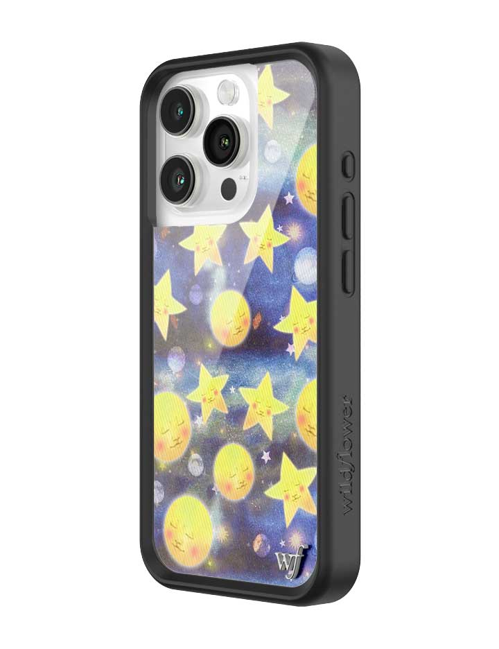 Celestial Dreaming iPhone Case with Stars and Moon Print