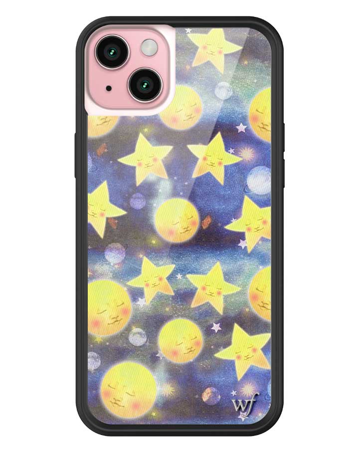 Celestial Dreaming iPhone Case with Stars and Moon Print