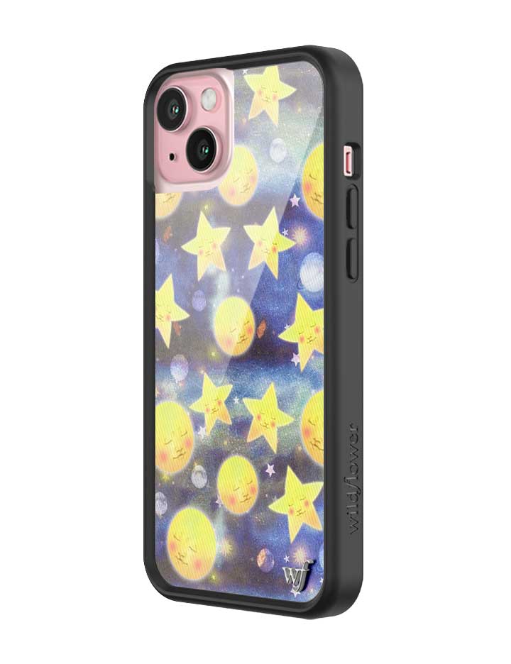 Celestial Dreaming iPhone Case with Stars and Moon Print
