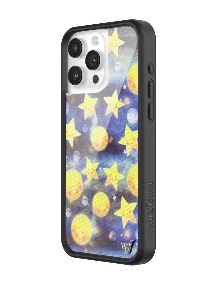 Celestial Dreaming iPhone Case with Stars and Moon Print