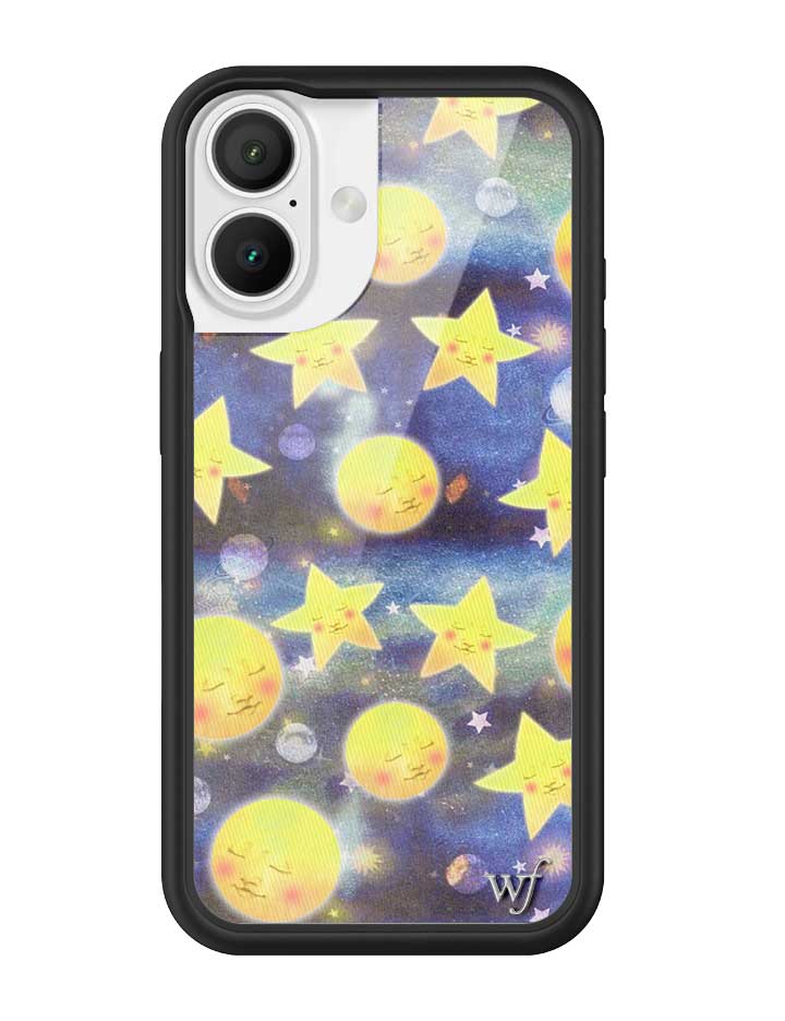 Celestial Dreaming iPhone Case with Stars and Moon Print