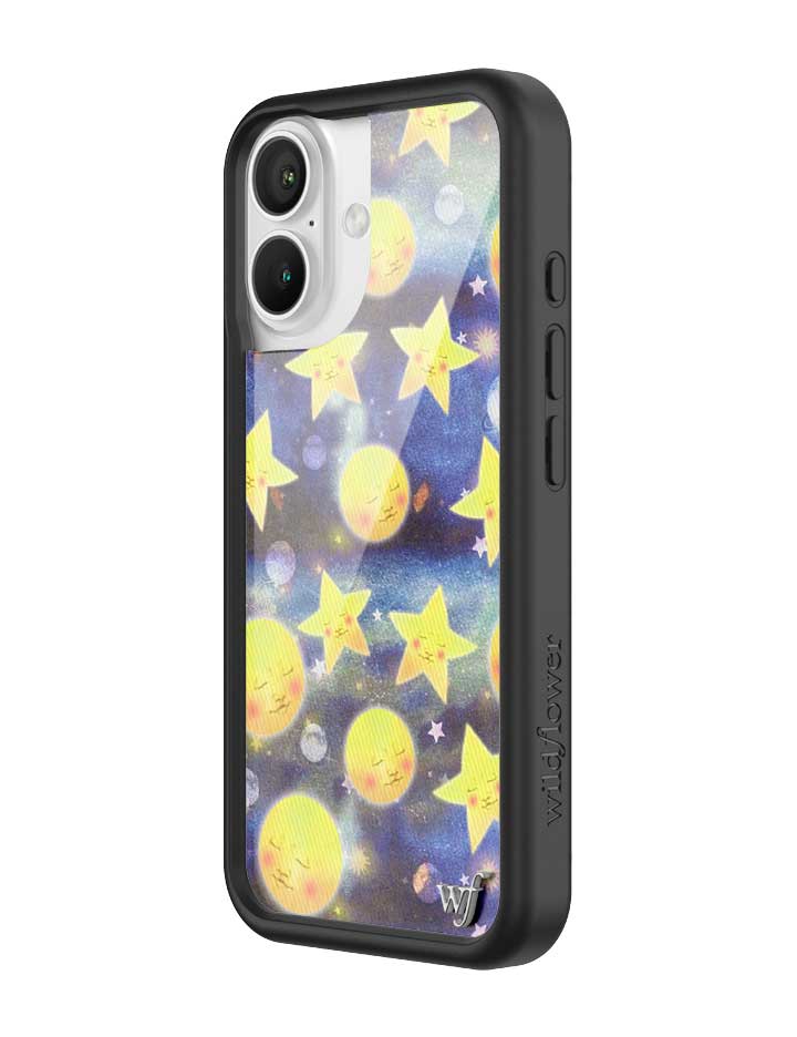 Celestial Dreaming iPhone Case with Stars and Moon Print