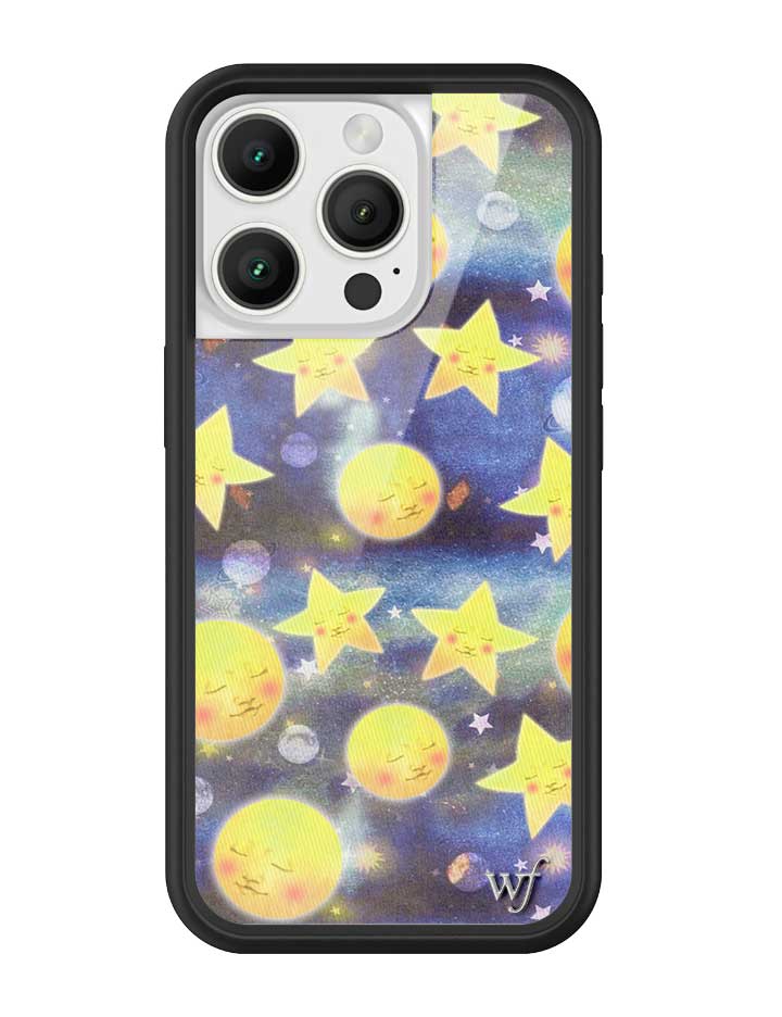 Celestial Dreaming iPhone Case with Stars and Moon Print