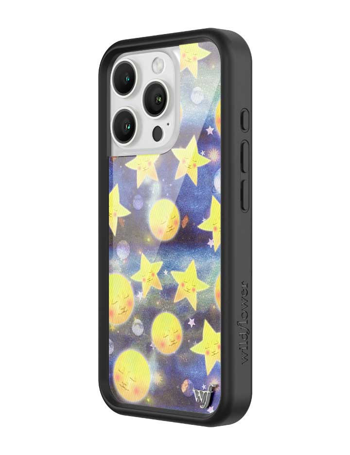 Celestial Dreaming iPhone Case with Stars and Moon Print