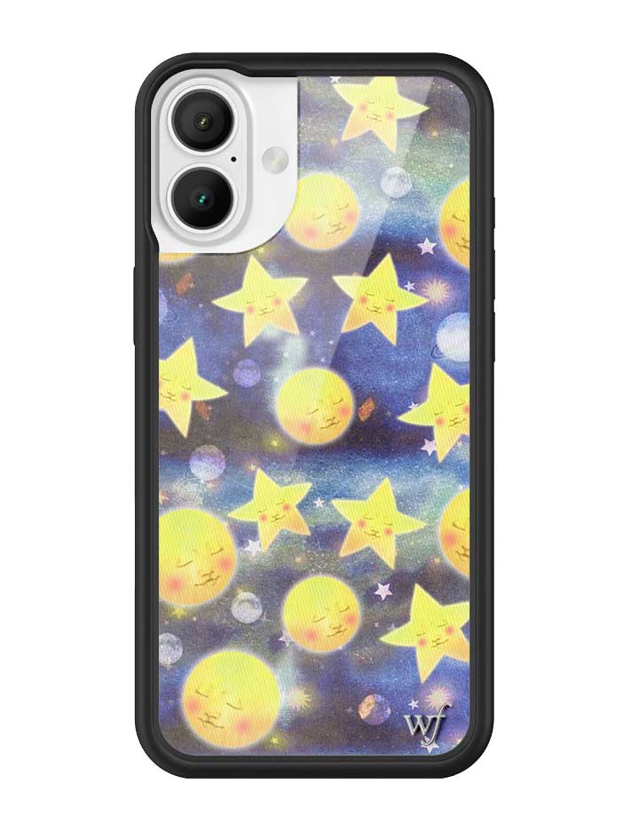 Celestial Dreaming iPhone Case with Stars and Moon Print