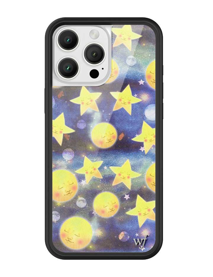 Celestial Dreaming iPhone Case with Stars and Moon Print