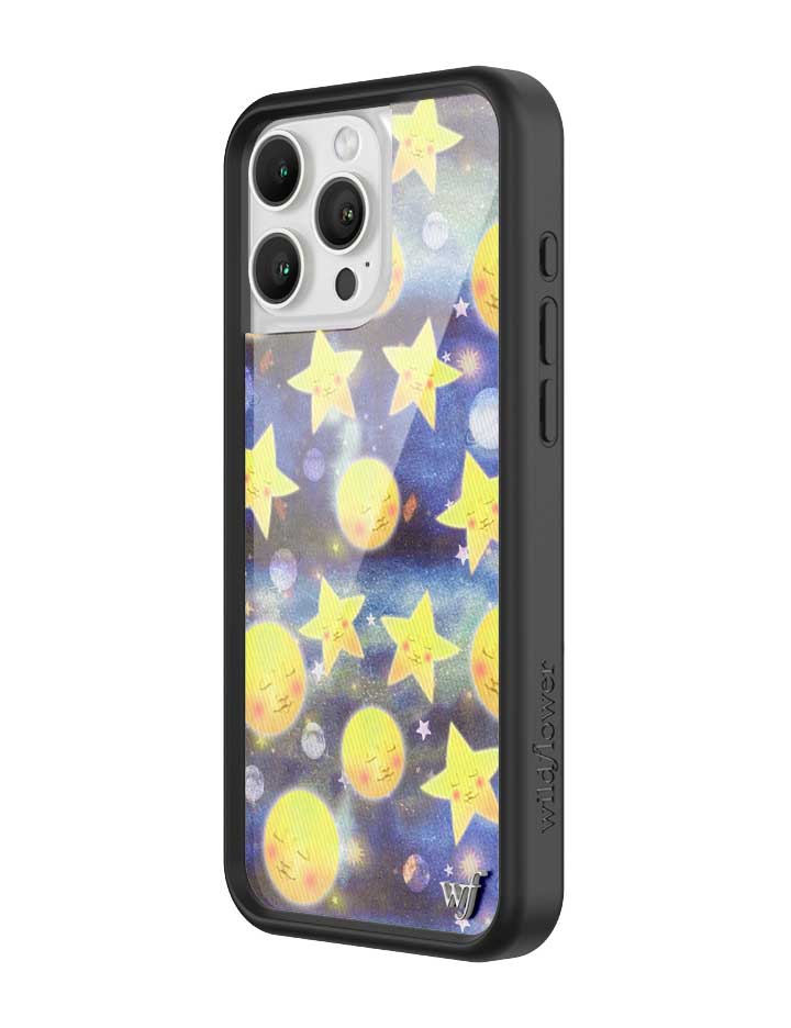 Celestial Dreaming iPhone Case with Stars and Moon Print