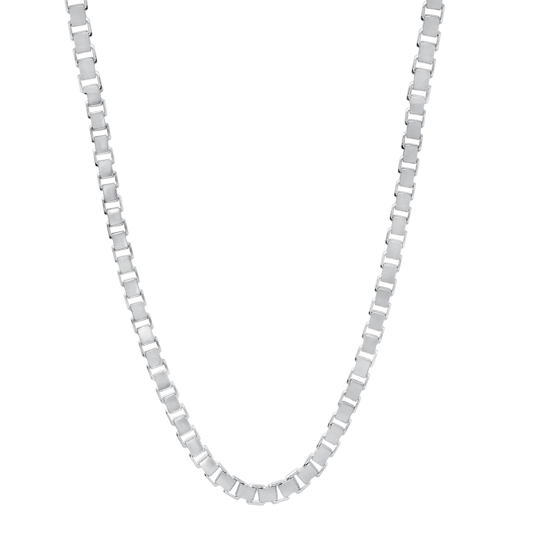 1-3MM Box Chain 925 Sterling Silver