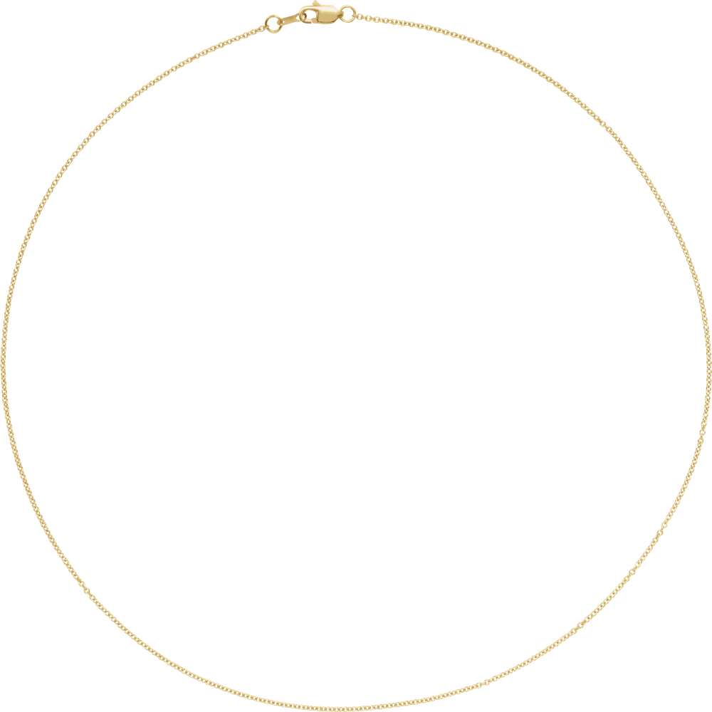 The Essential 14K Solid Gold Cable Chain Necklace