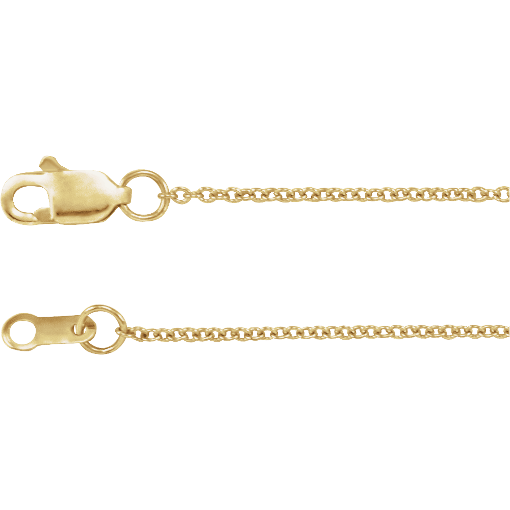 The Essential 14K Solid Gold Cable Chain Necklace
