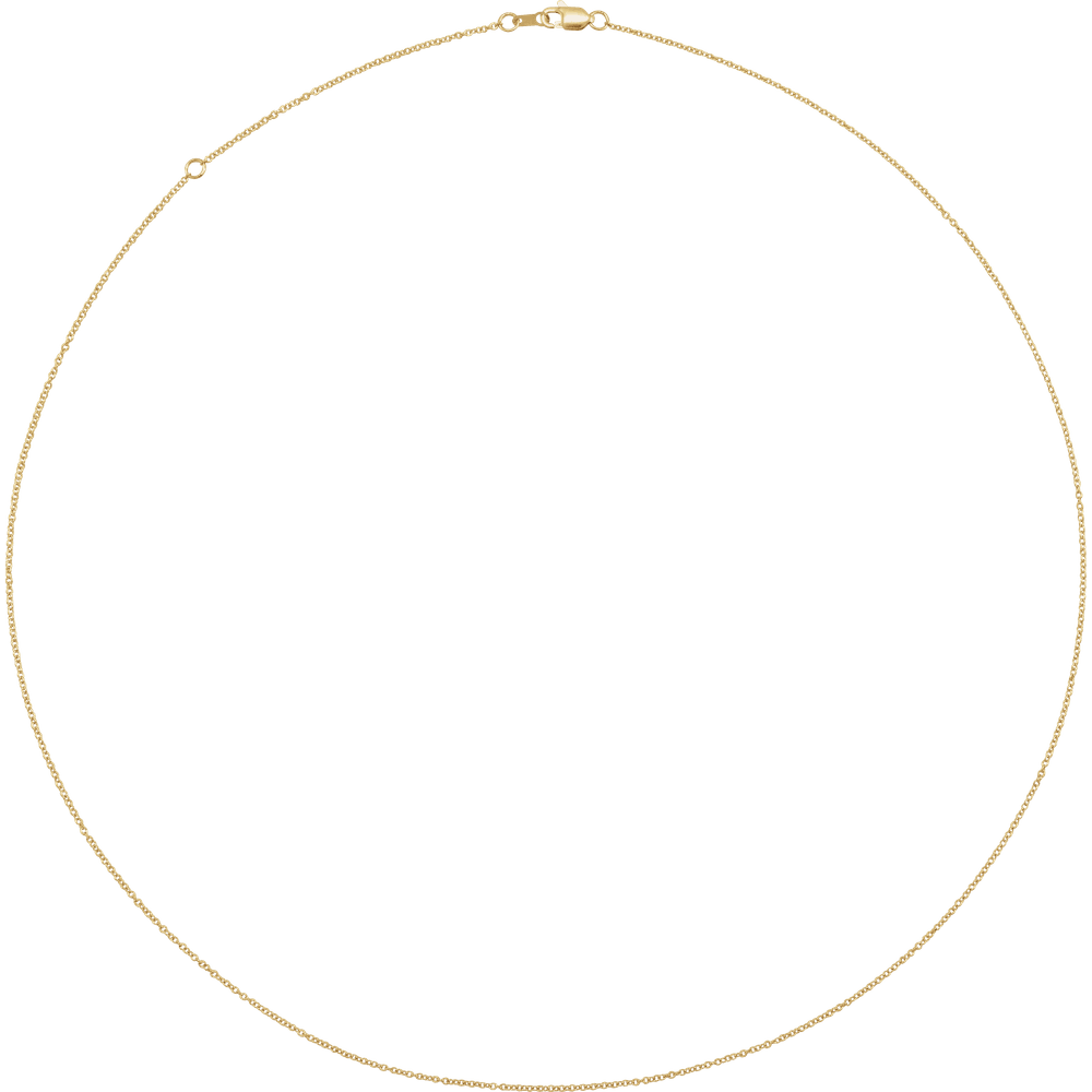 The Essential 14K Solid Gold Cable Chain Necklace