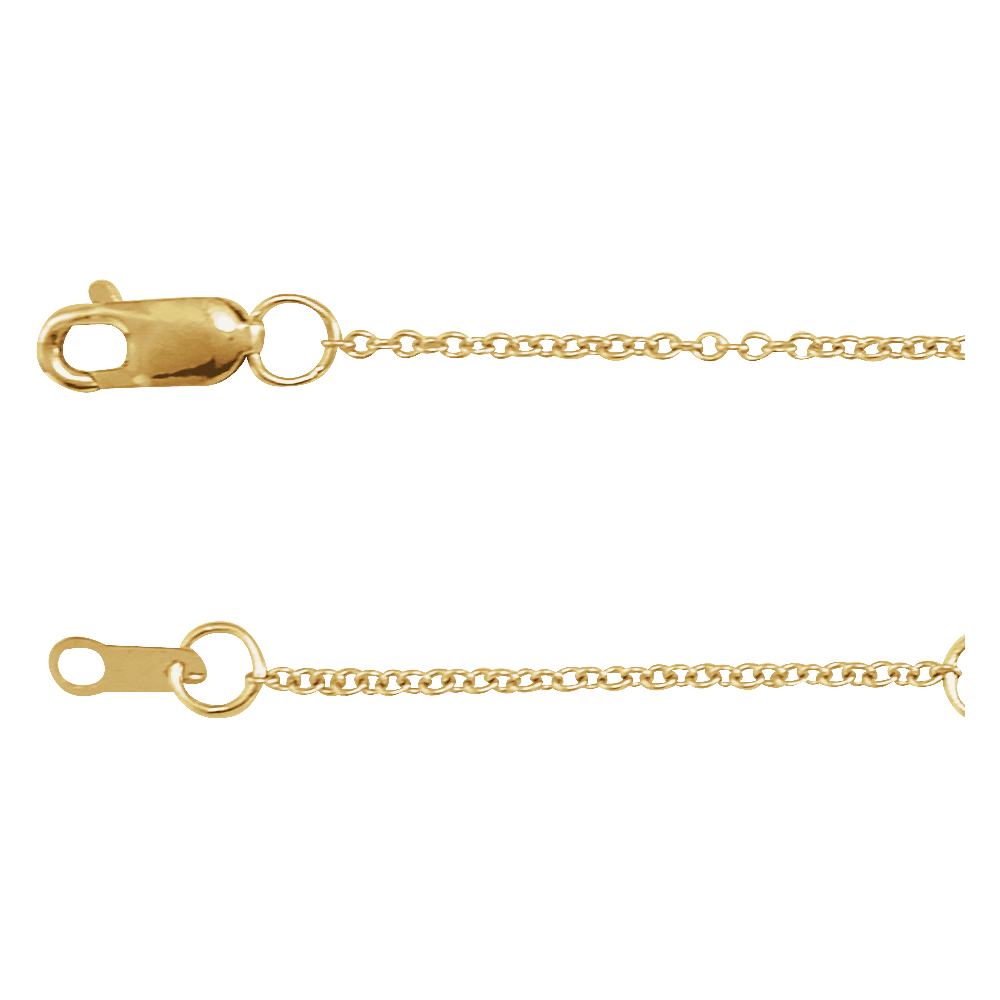 The Essential 14K Solid Gold Cable Chain Necklace