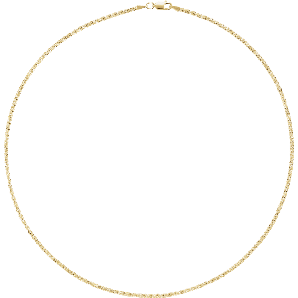 Solène 14K Yellow Gold Wheat Chain