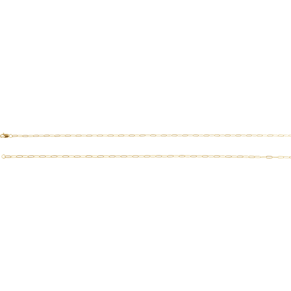Maillon Serein 14K Yellow Gold-Filled Paperclip Chain – 2.1 mm