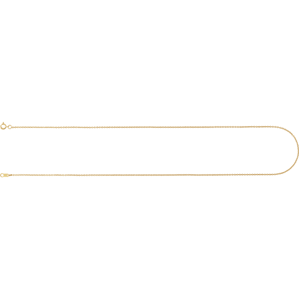 Auréline 14K Yellow Gold-Filled Cable Chain – 1 mm