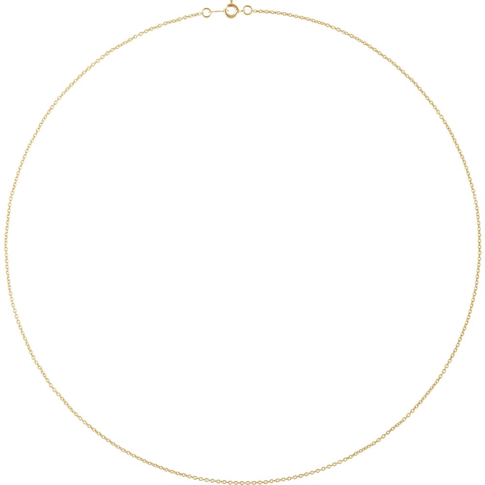Auréline 14K Yellow Gold-Filled Cable Chain – 1 mm