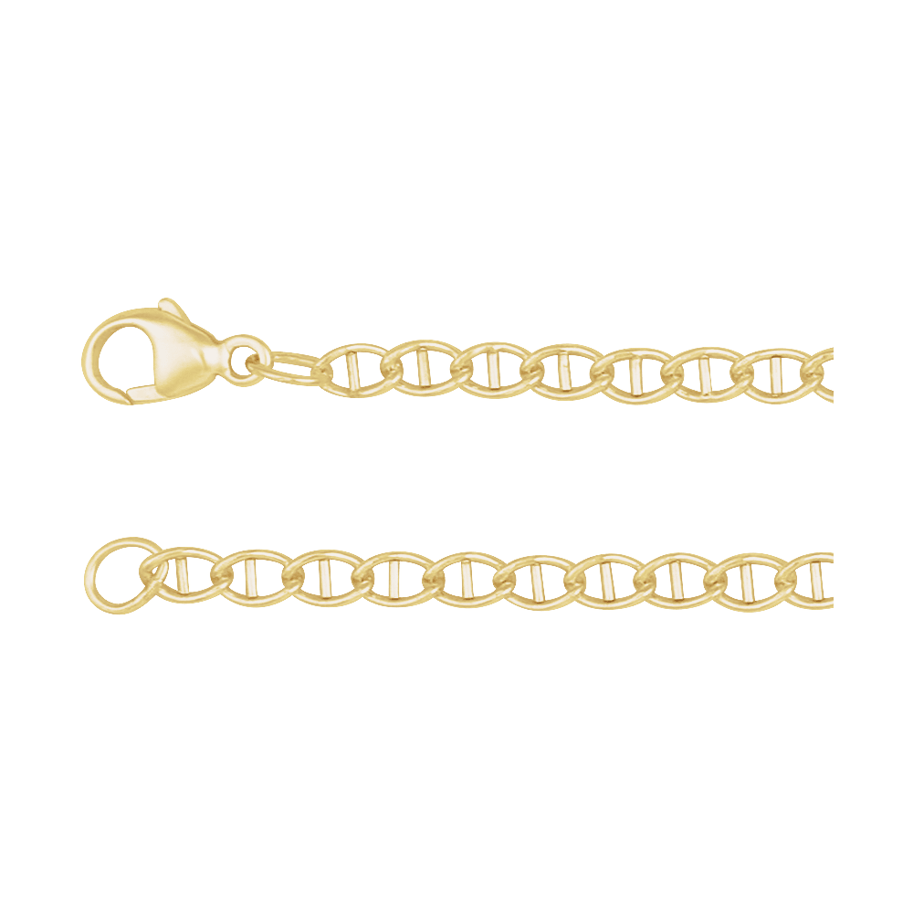 14K Yellow Gold-Filled 2.6mm Anchor Chain Necklace
