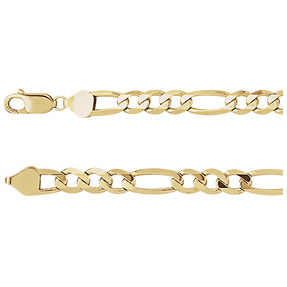 Maëlle 14K Solid Gold Figaro Chain