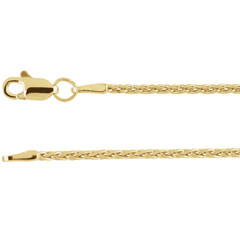 Solène 14K Yellow Gold Wheat Chain