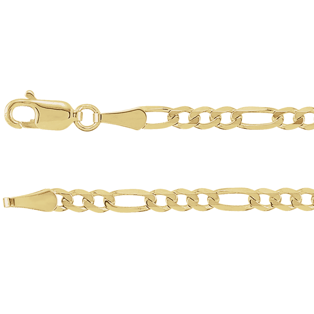 Maëlle 14K Solid Gold Figaro Chain