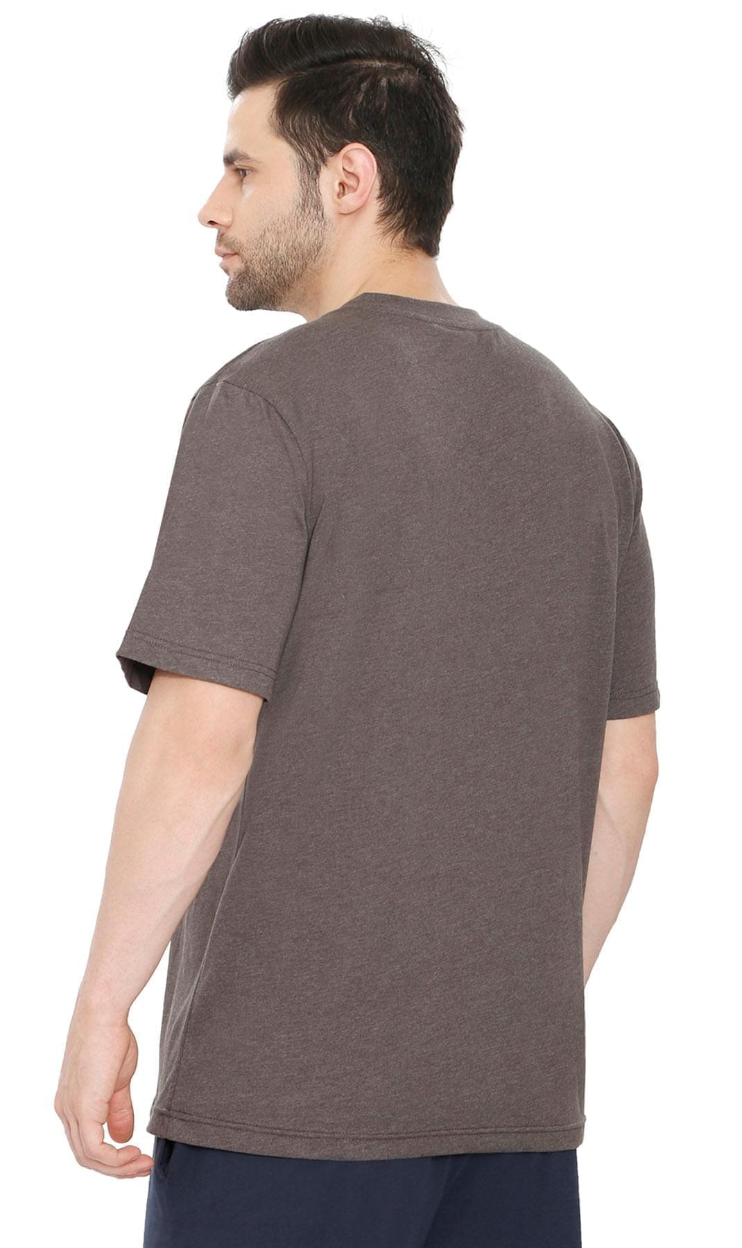Men's Heavyweight V-Neck T-Shirt with Chest Pocket