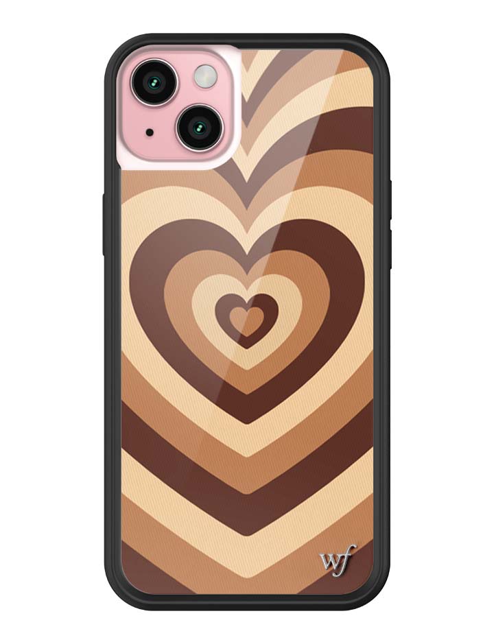 Latte Love Mocha Heart Pattern iPhone Case Limited Edition