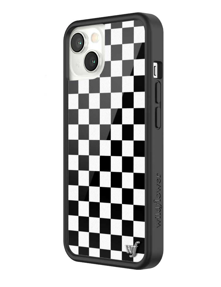 Checkers Black and White iPhone Case Protective Cover - Image 39