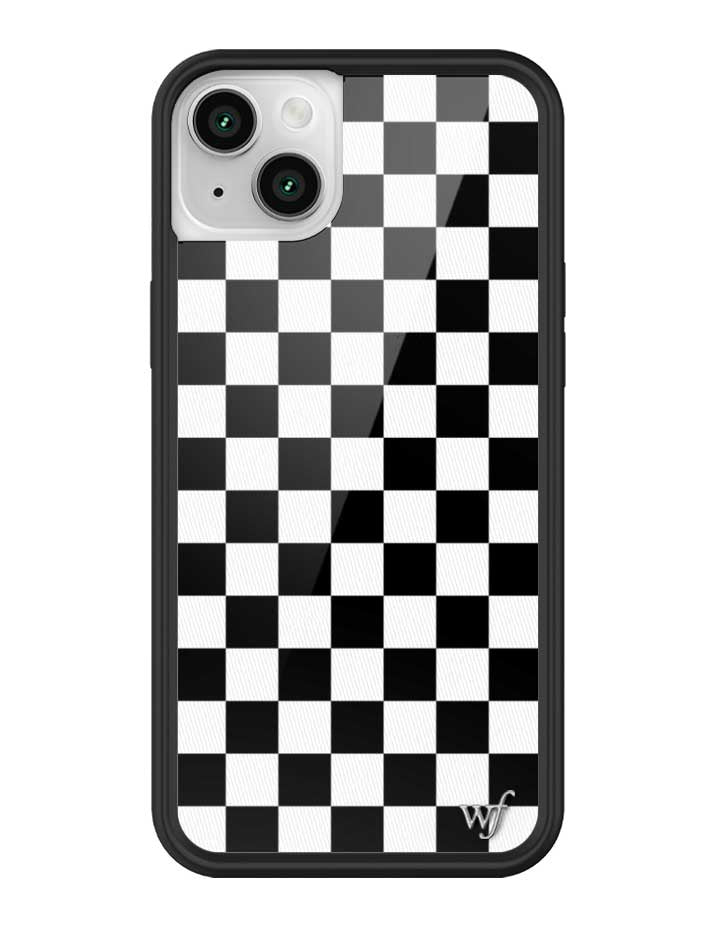 Checkers Black and White iPhone Case Protective Cover - Image 32