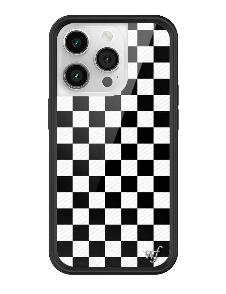 Checkers Black and White iPhone Case Protective Cover - Image 30