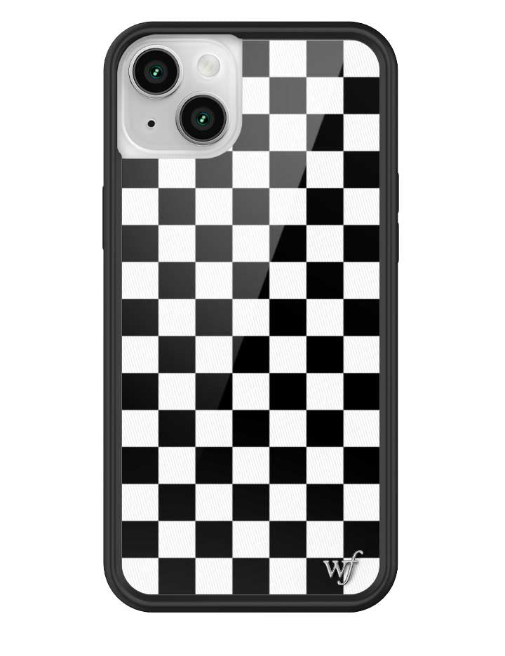 Checkers Black and White iPhone Case Protective Cover - Image 28