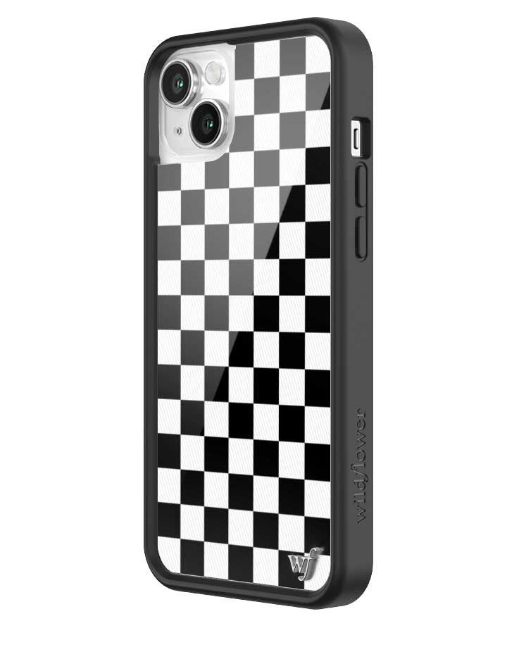 Checkers Black and White iPhone Case Protective Cover - Image 29