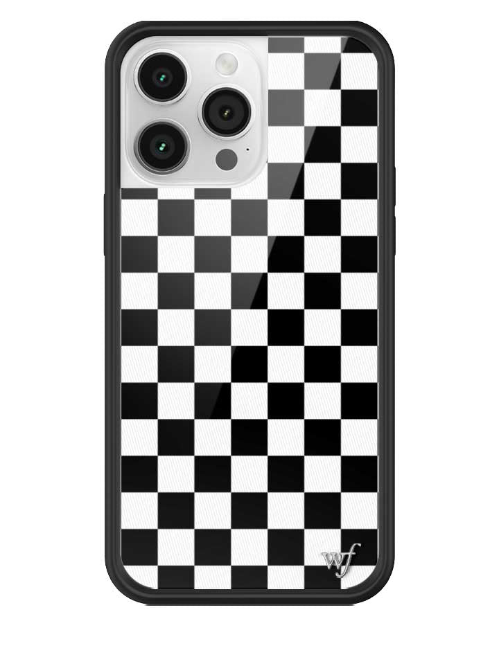 Checkers Black and White iPhone Case Protective Cover - Image 26