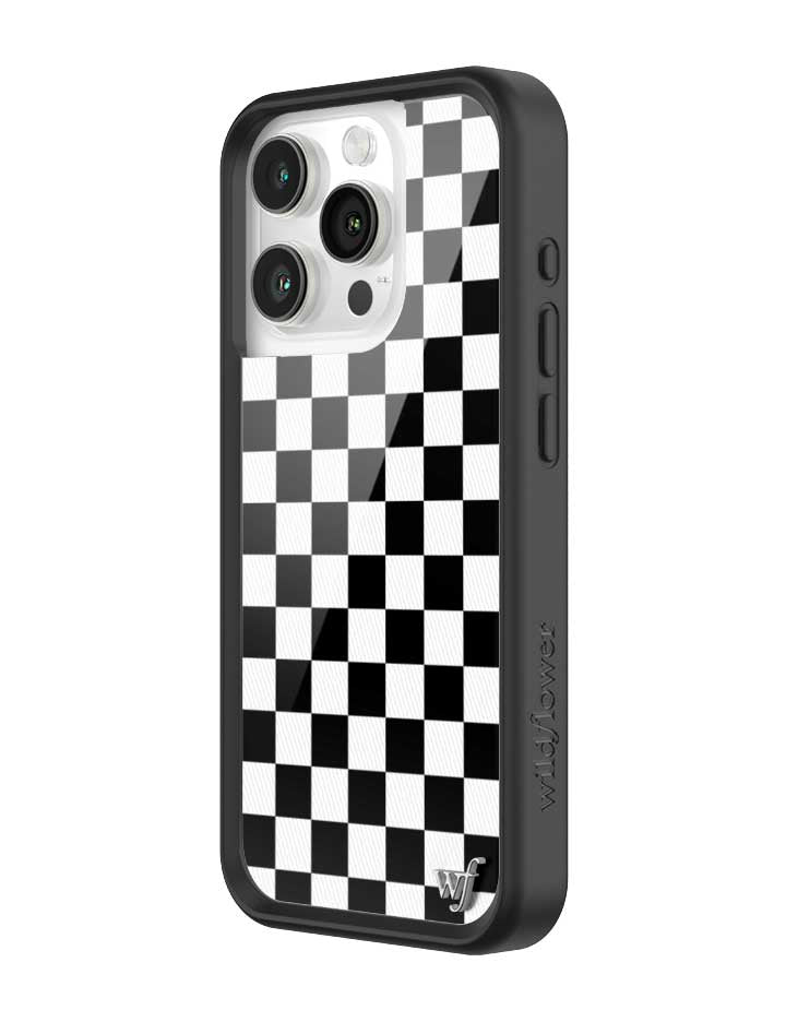 Checkers Black and White iPhone Case Protective Cover - Image 23