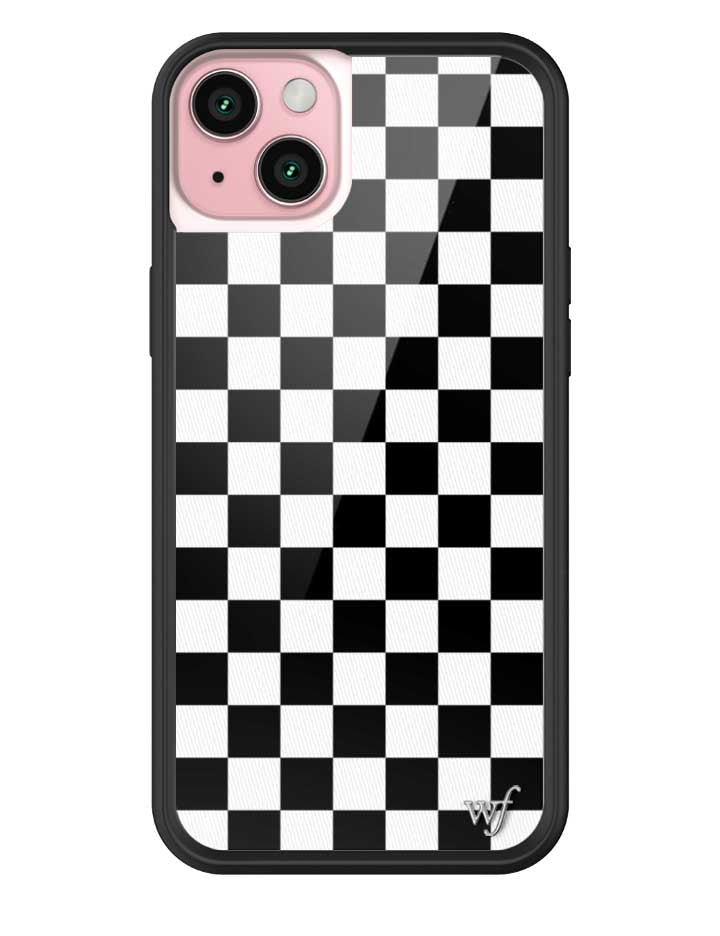 Checkers Black and White iPhone Case Protective Cover - Image 20