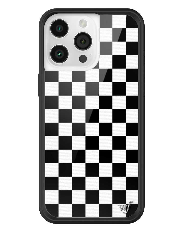 Checkers Black and White iPhone Case Protective Cover - Image 18