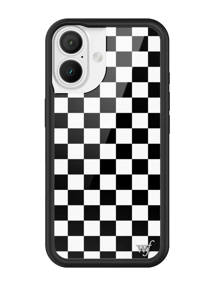 Checkers Black and White iPhone Case Protective Cover - Image 16