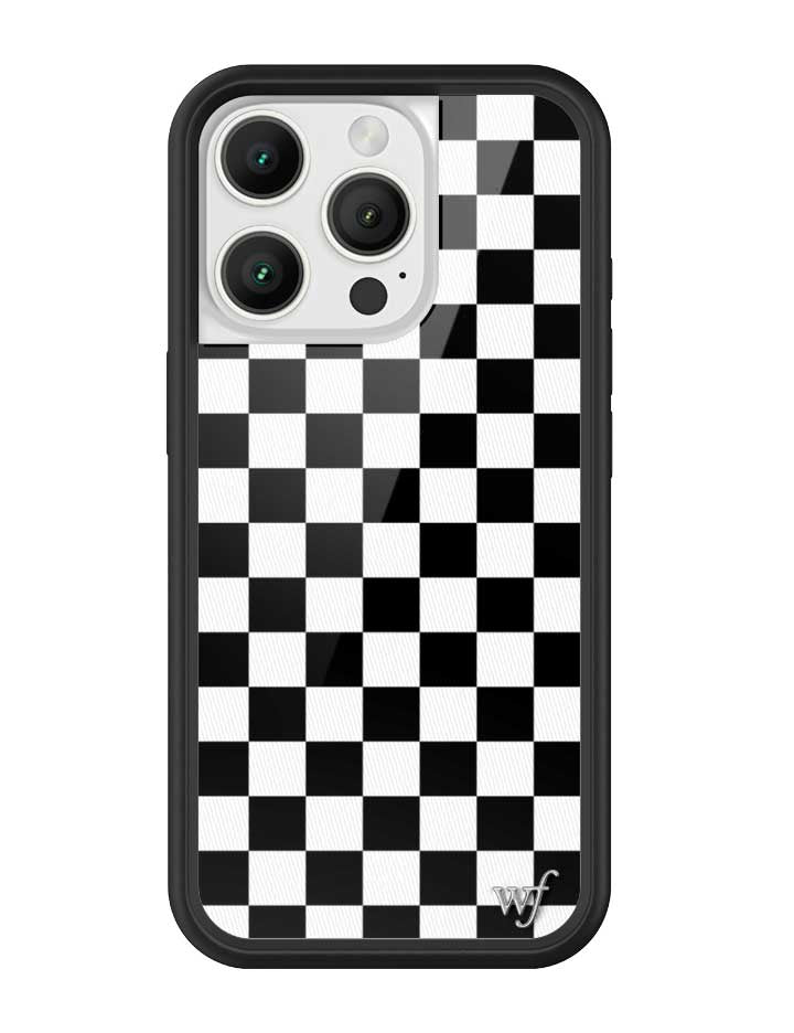 Checkers Black and White iPhone Case Protective Cover - Image 14