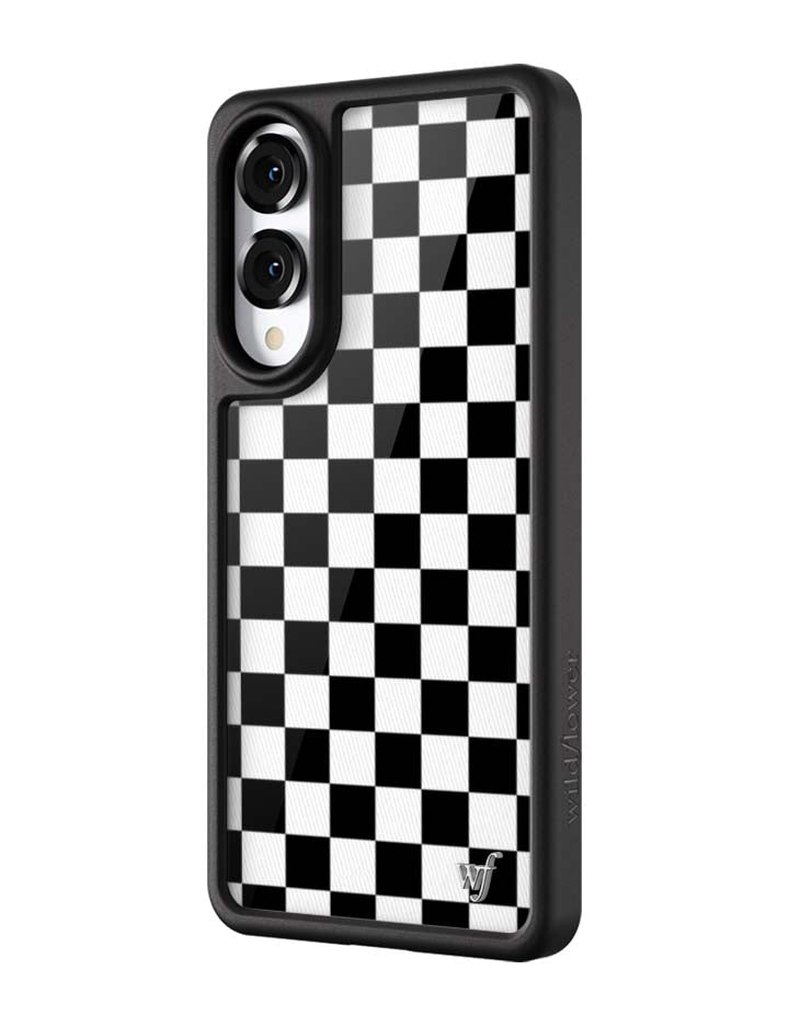 Checkers Black Phone Case for Samsung Galaxy - Image 4