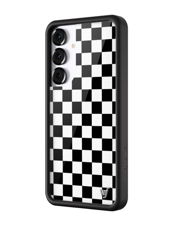 Checkers Black Phone Case for Samsung Galaxy - Image 6