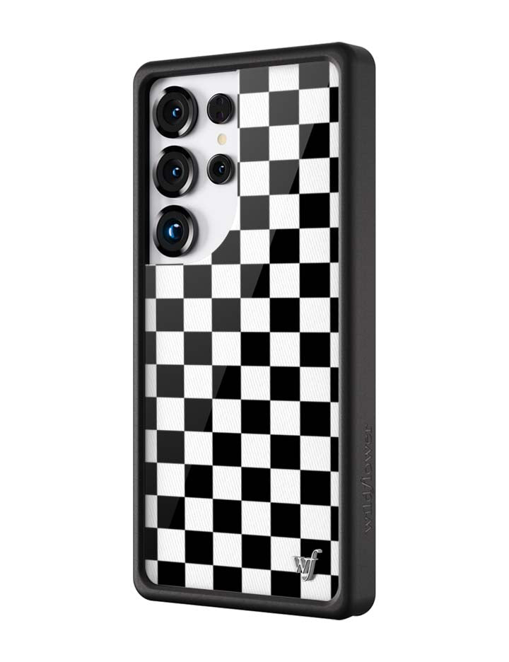 Checkers Black Phone Case for Samsung Galaxy - Image 2