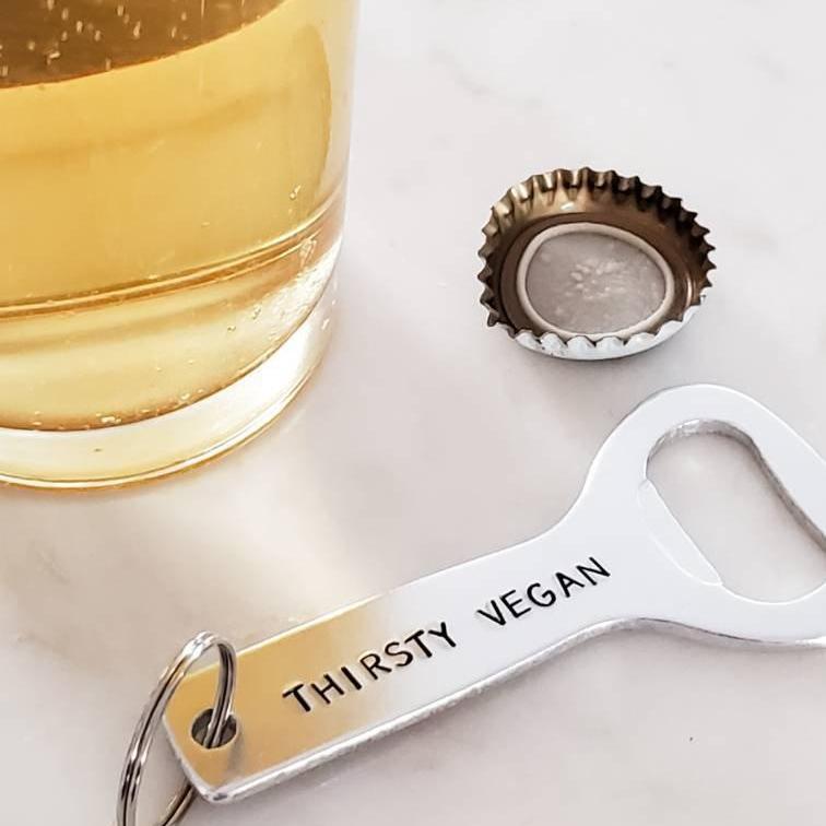 CHEERS FOR VEGAN BEERS Beer Bottle Opener