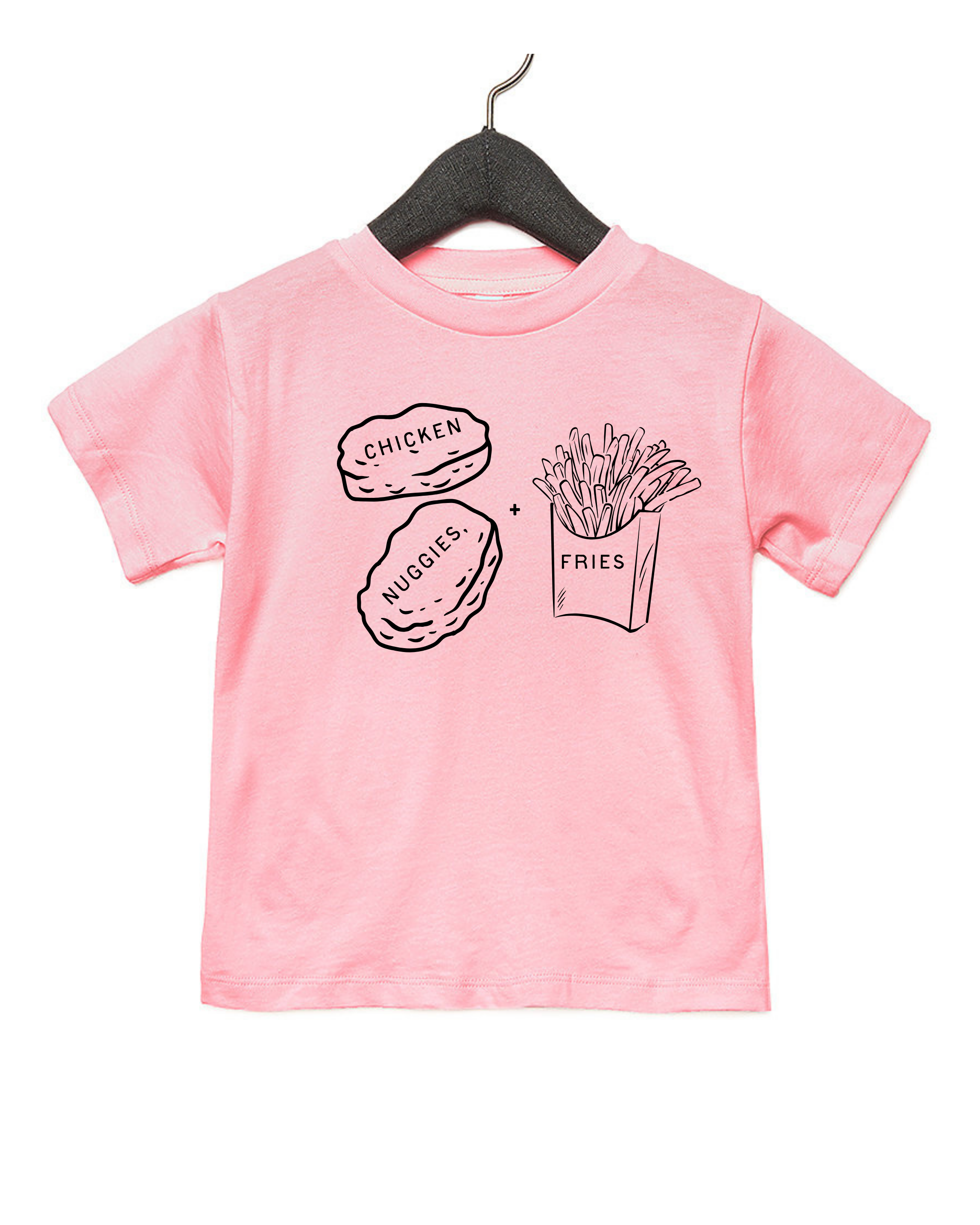 Unisex Chicken Nuggies + Fries Tee - Playful Cotton Graphic Top