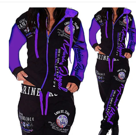 Men's Casual Drawstring Waist Letter Print Sports Set