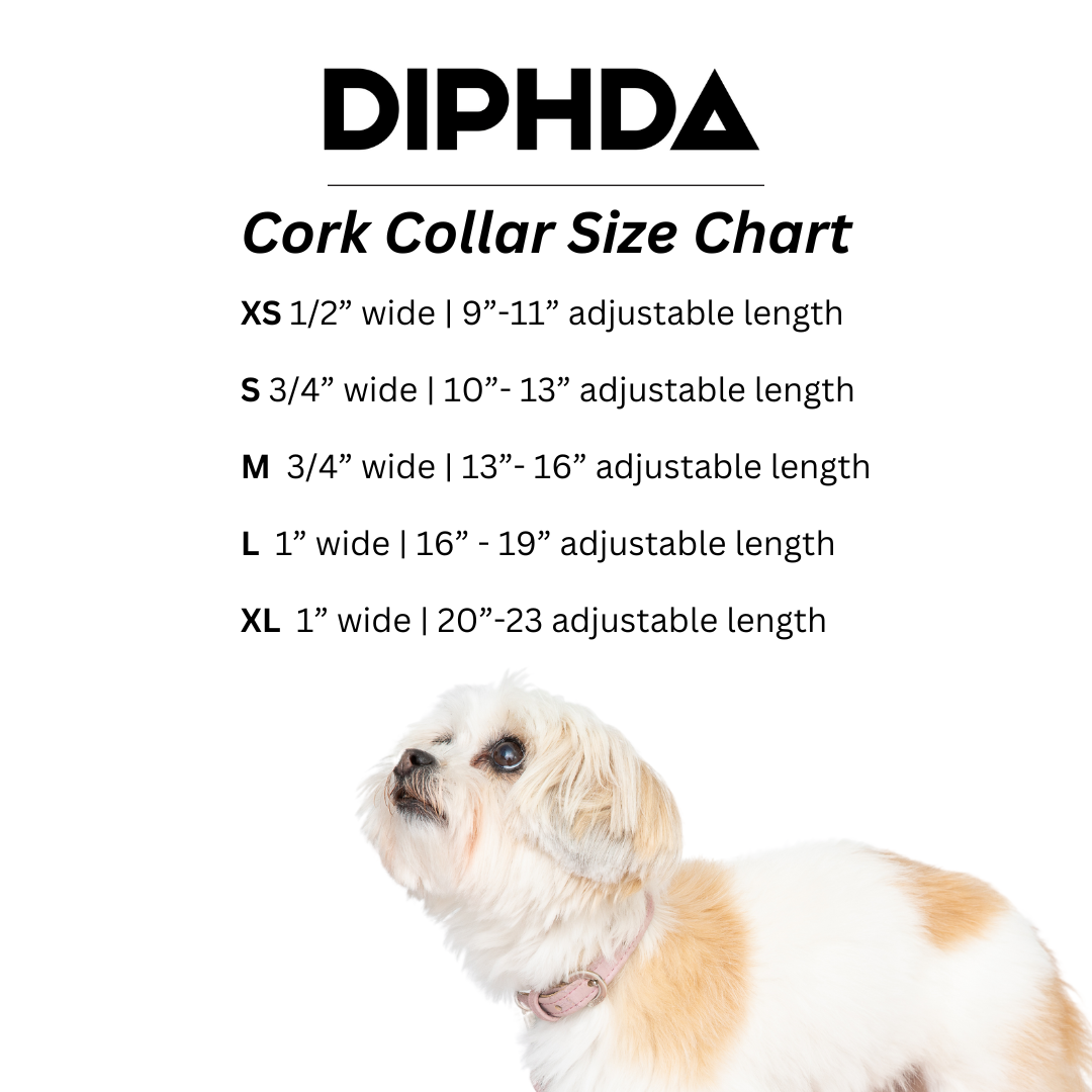 Honey Yellow Cork Leather Collar